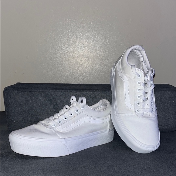 Vans Shoes - Vans Old Skool Triple White Women’s Size 8